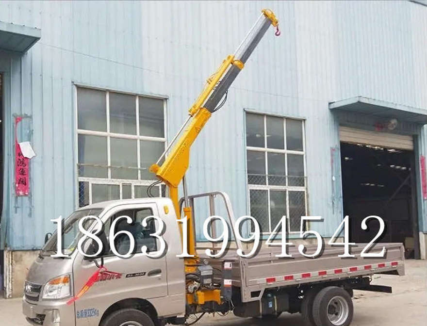 广宁县随车吊机吊水泥12/24V车载吊船用随车吊机悬臂吊搬运移动
